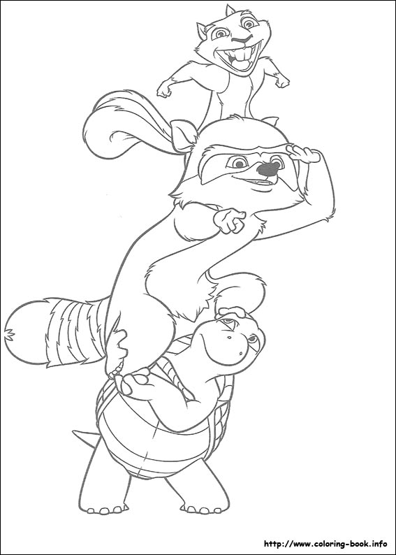 Over the hedge coloring picture